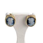Boucles d'oreilles d'occasion or 750 jaune camées - vue 1