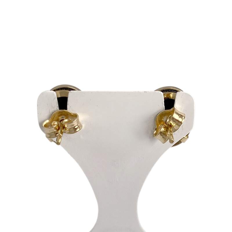 Boucles d'oreilles d'occasion or 750 jaune camées - vue 3