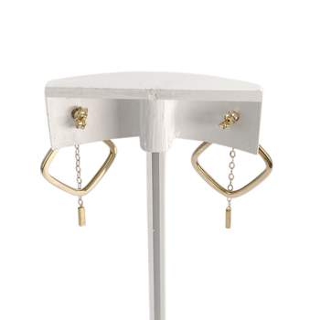 Second-hand earrings 375 yellow gold