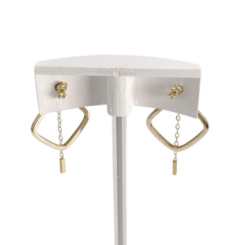 Boucles d'oreilles d'occasion or 375 jaune - vue 3
