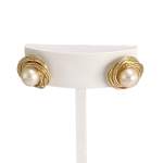 Boucles d'oreilles d'occasion or 750 jaune perles de culture - vue 1