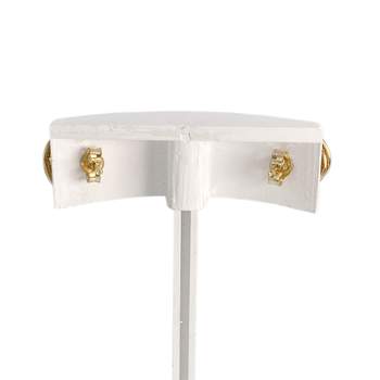 Boucles d'oreilles d'occasion or 750 jaune perles de culture