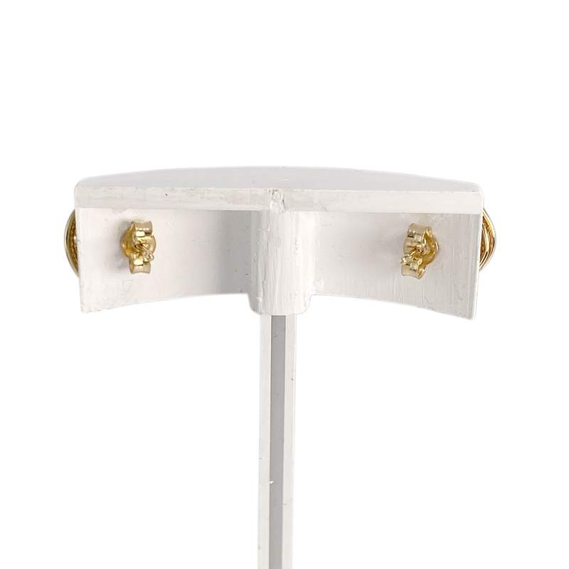Boucles d'oreilles d'occasion or 750 jaune perles de culture - vue 3