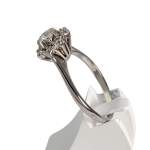 Bague d'occasion or 750 blanc diamants - vue 2