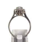 Bague d'occasion or 750 blanc diamants - vue 3