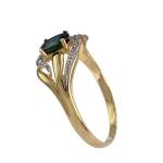 Bague d'occasion or 750 2 tons saphir - vue 2