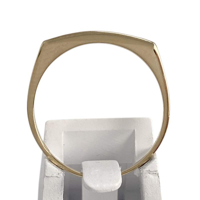 Bague d'occasion or 750 jaune rubis diamants - vue 3