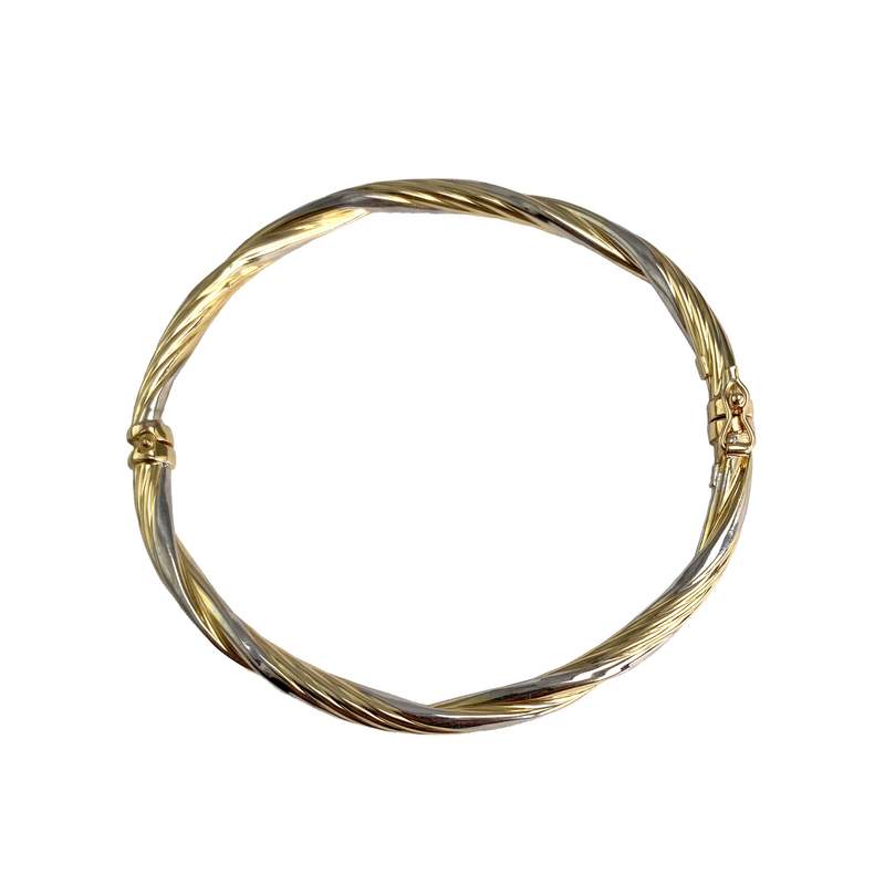 Bracelet d'occasion or 750 2 tons - vue 2