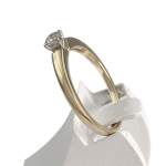 Solitaire d'occasion 2 ors 375  diamant - vue 2