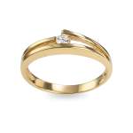 Bague d'occasion or 585  zirconia - vue 1
