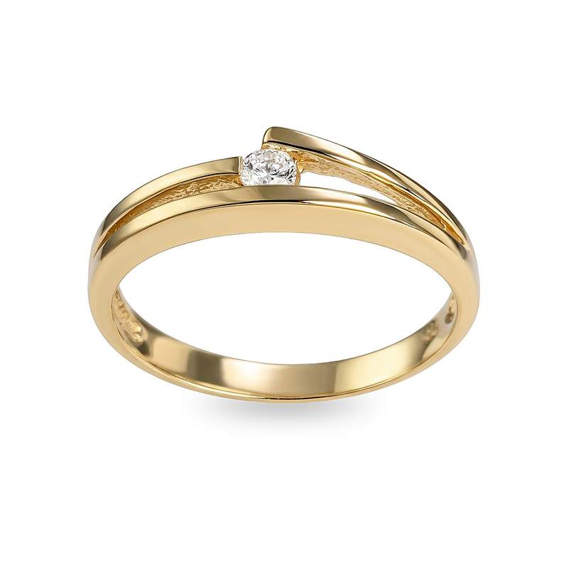 Bague d'occasion or 585  zirconia - vue 1