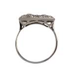 Bague d'occasion or 750 blanc diamant - vue 3