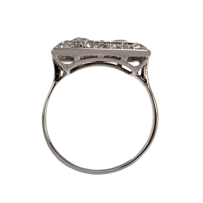 Bague d'occasion or 750 blanc diamant - vue 3