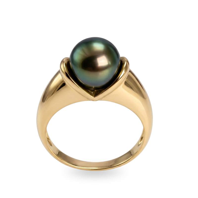 Bague d'occasion or 750 jaune perle de tahiti - vue 1