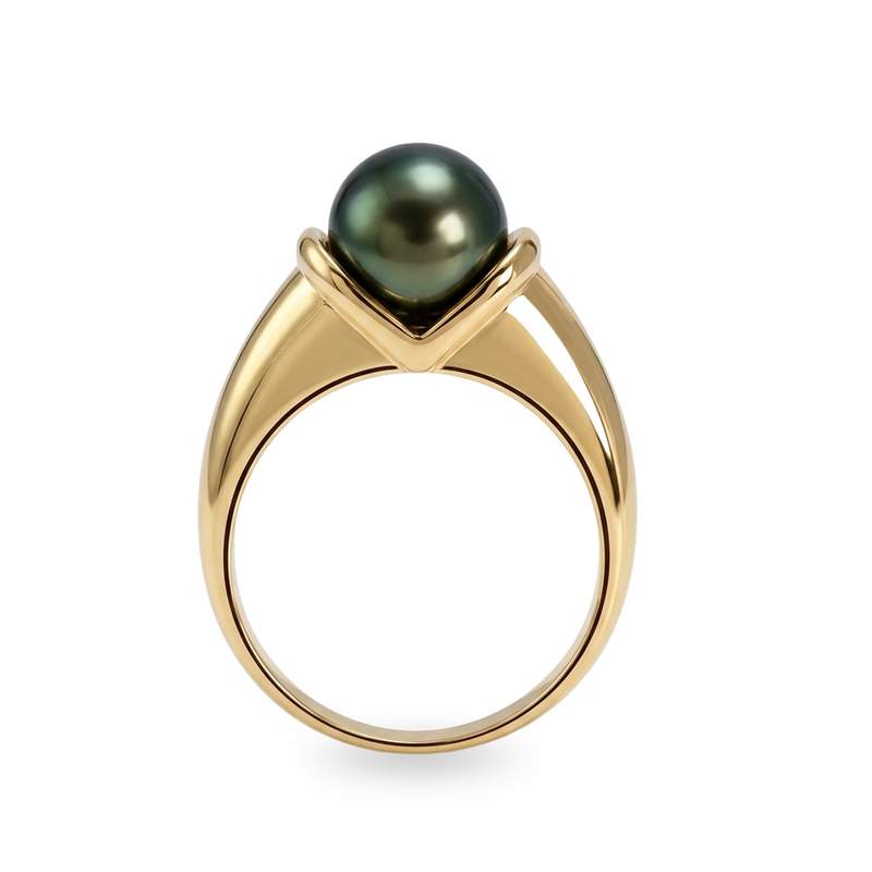 Bague d'occasion or 750 jaune perle de tahiti - vue 3