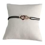 Bracelet d'occasion or 750 rose coeurs - vue 1