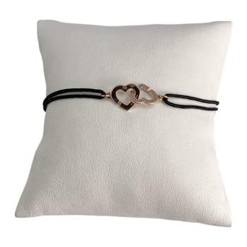 Tweedehands armband van 750 roségoud met hartjes