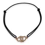 Bracelet d'occasion or 750 rose coeurs - vue 2