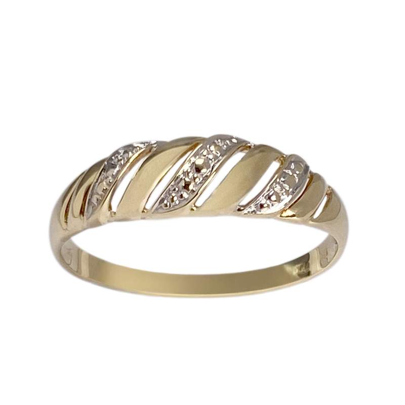 Bague d'occasion or 750 2 tons - vue 1