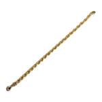 Bracelet d'occasion or 750 jaune maille torsadee - vue 2