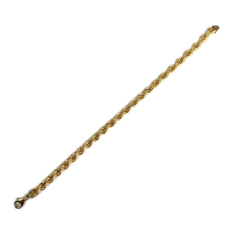 Bracelet d'occasion or 750 jaune maille torsadee - vue 2