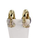 Boucles d'oreilles d'occasion or 750 jaune perle de tahiti - vue 3