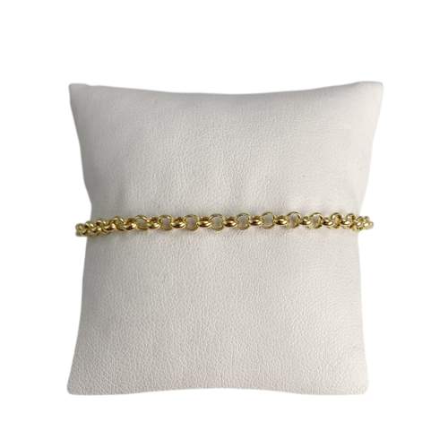 Bracelet d'occasion or 750 jaune maille jaseron