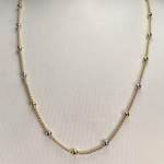 Collier d'occasion or 750 2 tons maille palmier - vue 2