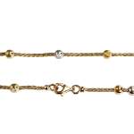 Collier d'occasion or 750 2 tons maille palmier - vue 3