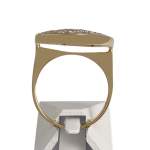 Bague d'occasion or 750 2 tons diamants - vue 3
