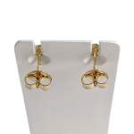 Boucles d'oreilles d'occasion or 375 2tons amethyste - vue 3