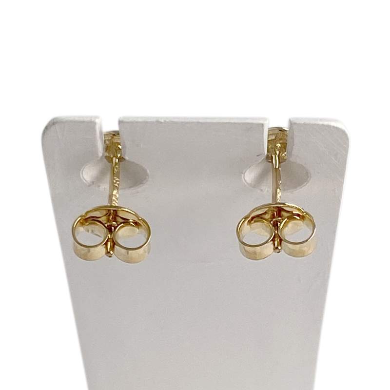 Boucles d'oreilles d'occasion or 375 2tons amethyste - vue 3