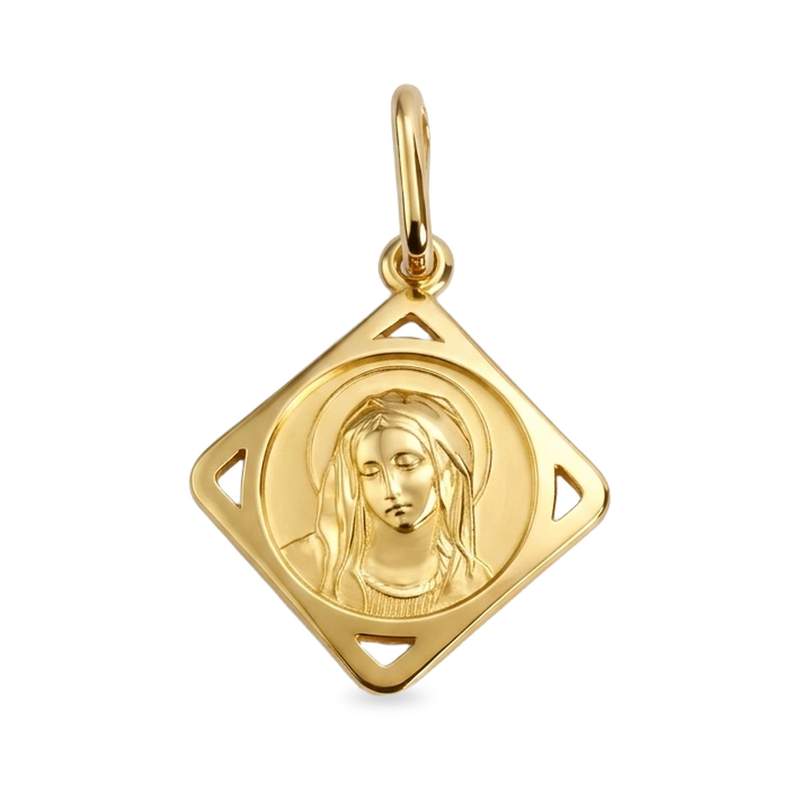 Médaille vierge d'occasion or 750 jaune - vue 1