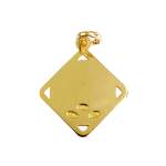 Médaille vierge d'occasion or 750 jaune - vue 2