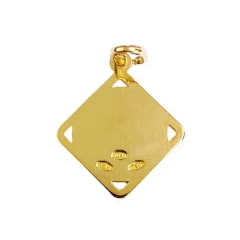 Second-hand virgin medal 750 yellow gold