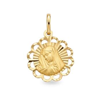Second-hand virgin medal 750 yellow gold