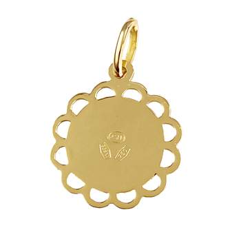 Second-hand virgin medal 750 yellow gold