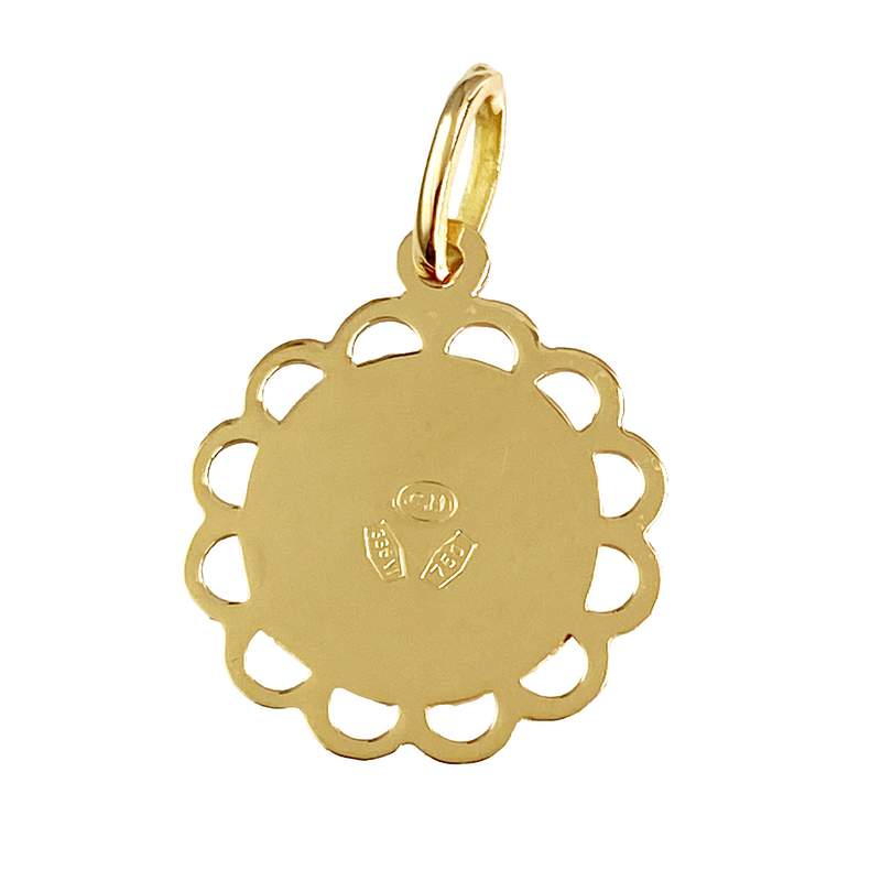 Médaille vierge d'occasion or 750 jaune - vue 2