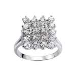 Bague d'occasion or 750 blanc diamant - vue 1