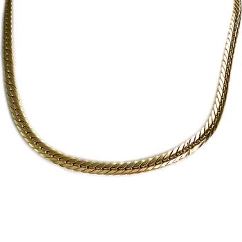 Collier d'occasion or 750 jaune, maille anglaise,40cm