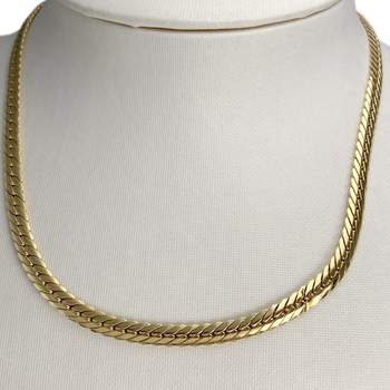 Collier d'occasion or 750 jaune, maille anglaise,40cm