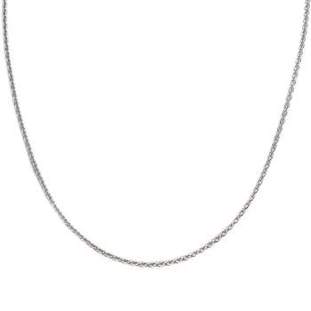Chaîne d'occasion or 750 blanc maille forcat