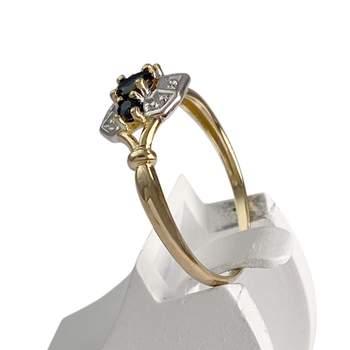 Bague d'occasion or 750 2 tons saphirs
