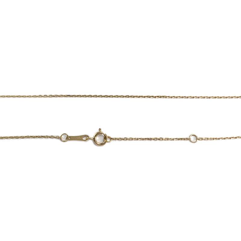 Collier d'occasion or 375 jaune maille forcat perle de culture - vue 3