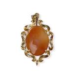 Pendentif d'occasion or 750 jaune camee - vue 2