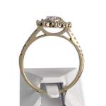 Bague d'occasion or 375 2 tons diamants synthétiques - vue 3