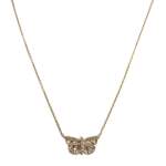 Collier d'occasion or 375 jaune maille forcat diamant - vue 1
