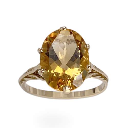 Bague d'occasion or 750 jaune citrine