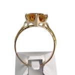 Bague d'occasion or 750 jaune citrine - vue 3
