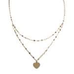 Collier d'occasion or 750 jaune coeur - vue 1
